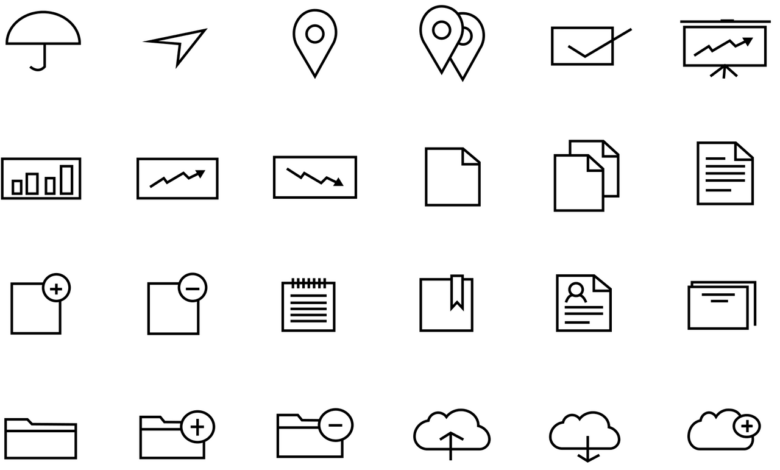 icons, vector, free icons, geolocator, document, document, document, document, document, document