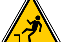 falling, hazard, warning
