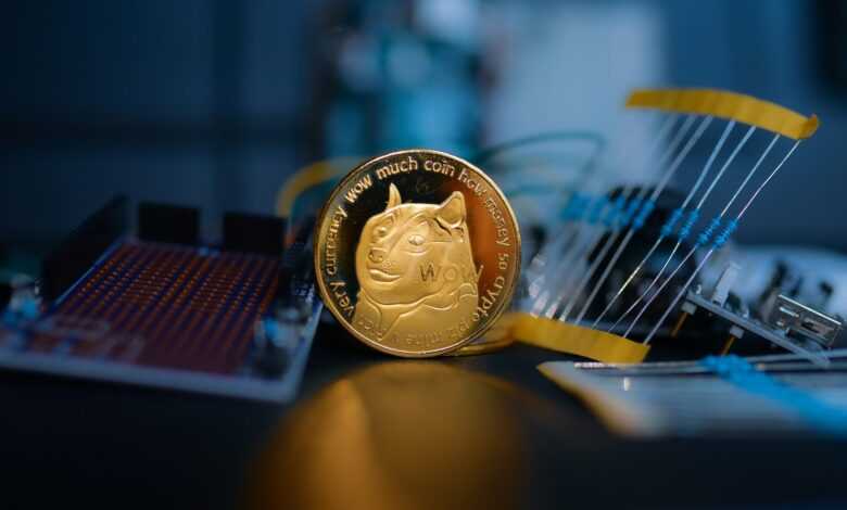 a close up of a coin on a table