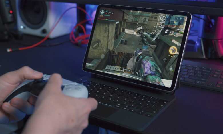 black tablet computer with keyboard