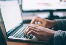 person using MacBook Pro