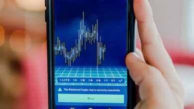 turned-on Android smartphone