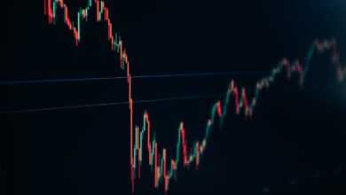 a close up of a line with a blue background