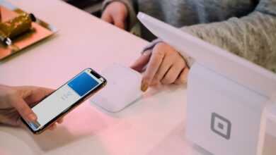 Android smartphone on desk